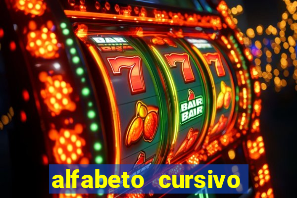 alfabeto cursivo para treinar caligrafia